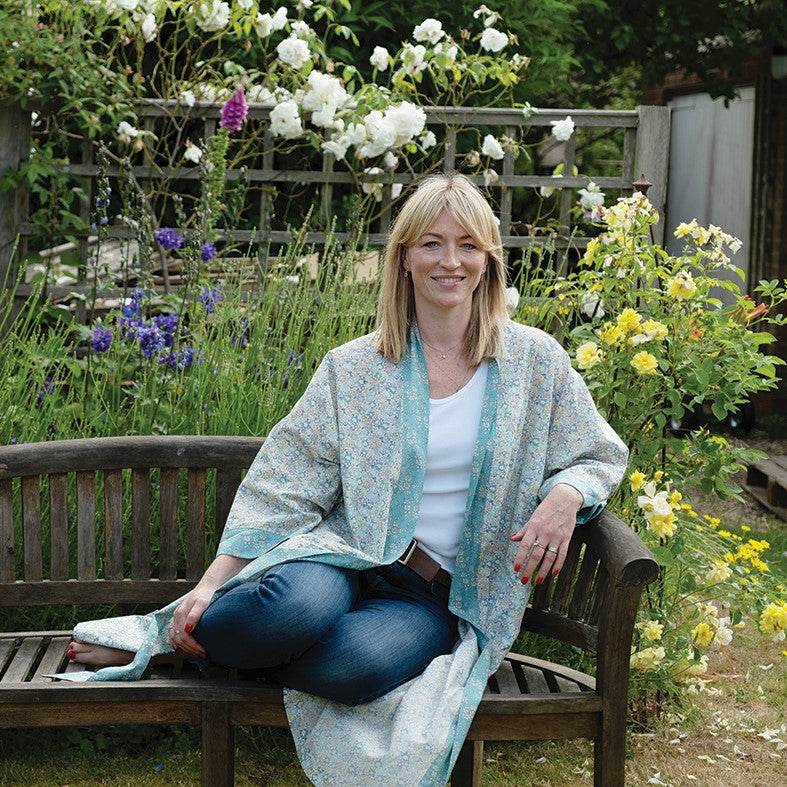 Teal Garden Kimono Teal Garden Kimono