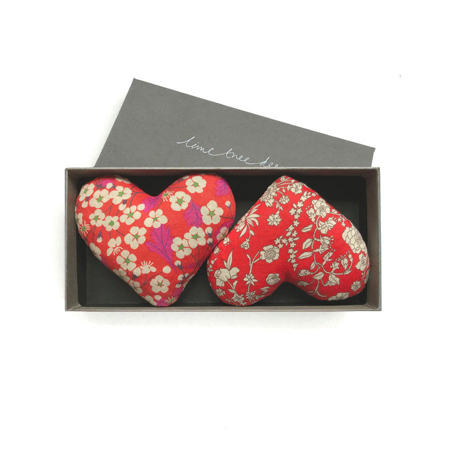 Boxes of 2 Lavender Hearts – Lime Tree Collection