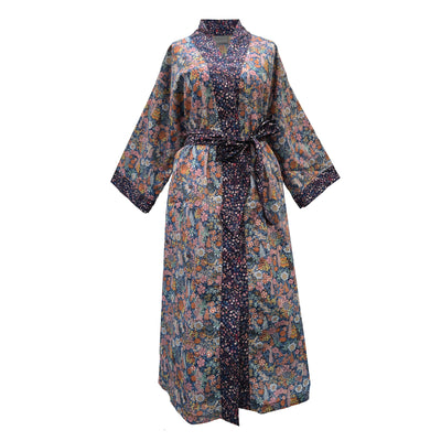 NEW Long Kimono Robe Lilac Ciara - Made with Liberty Fabric in the UK