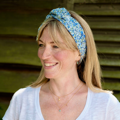 Square Bandana Scarf: Made from Liberty Fabric Emma & Georgina