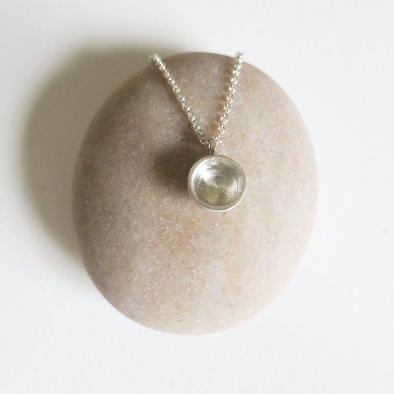 Sterling Silver Bowl Necklace -  NC202