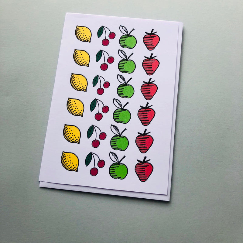 Greetings Card: Fruity - Unit of 6