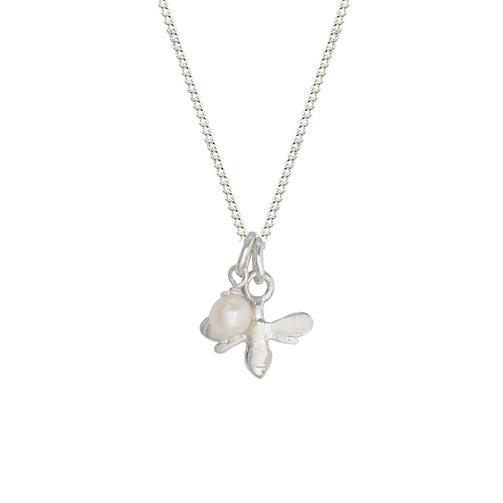 Bee & Pearl Pendant Necklace