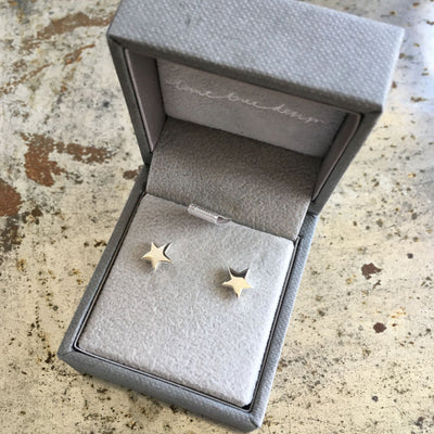 Star Stud Earrings Silver