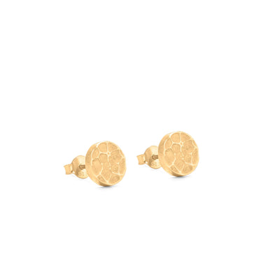 Hammered Gold Vermeil Stud Earrings