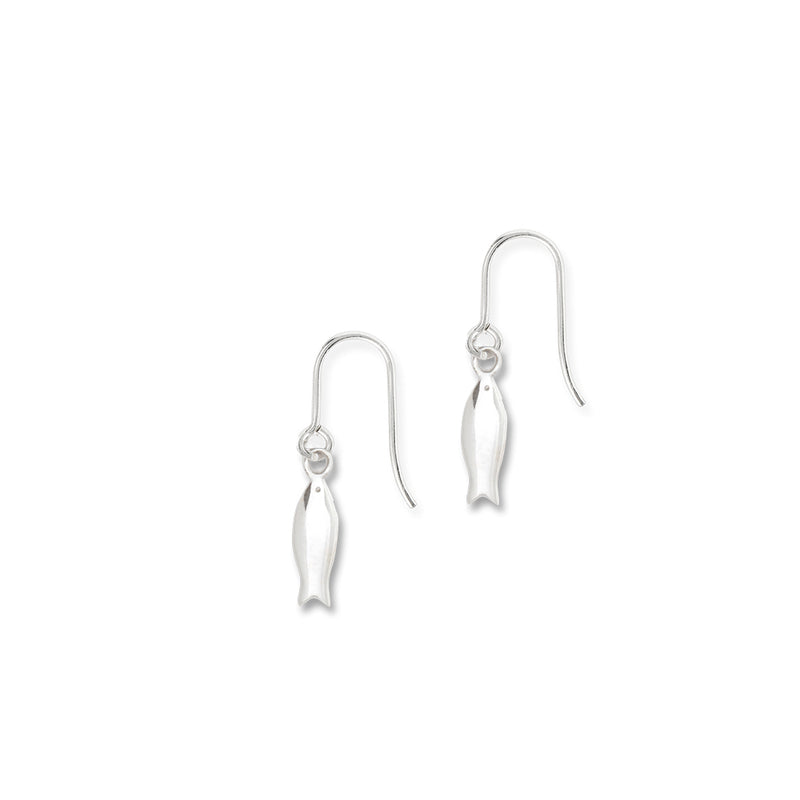 Fish Hook Earrings Silver