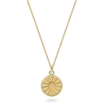 Gold Vermeil Medallion Necklace: Marguerite