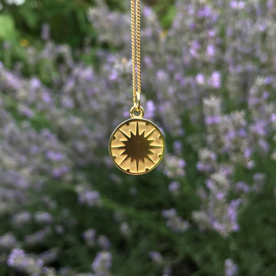 Gold Vermeil Medallion Necklace: Supernova