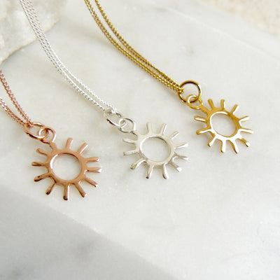 Sun Charm Necklace
