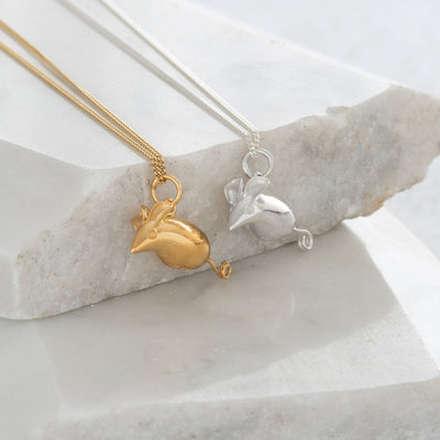 Mouse Charm Necklace