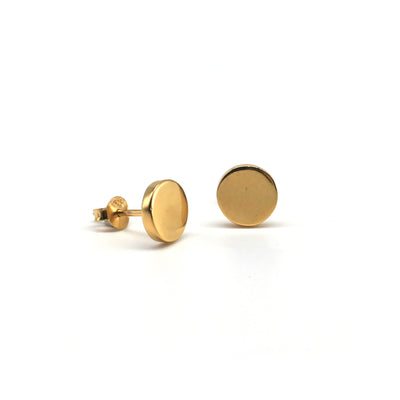 Circle Eclipse Gold Vermeil Earrings